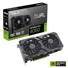 ASUS DUAL RTX4060-O8G GRAPHICS CARD, RTX 4060, PCI EXPESS 4.0, OpenGL, 8GB GDDR6