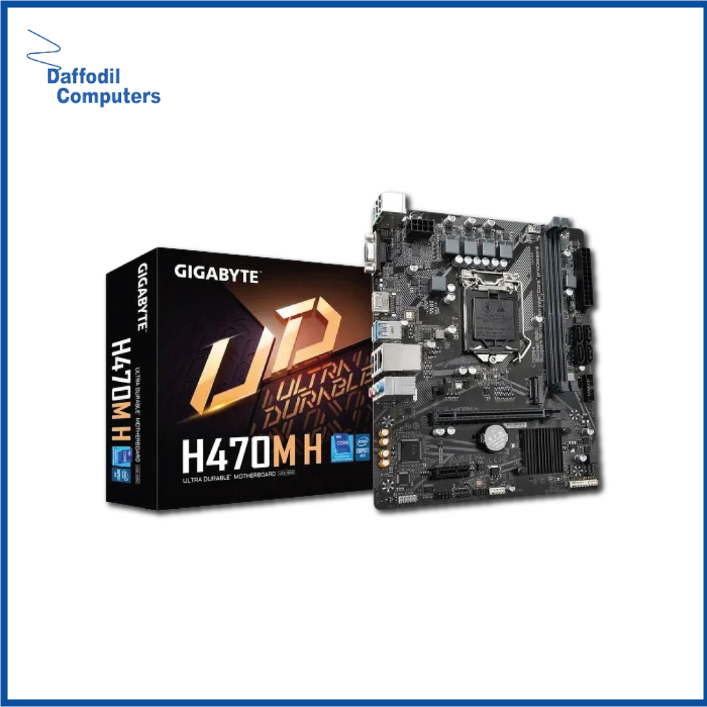 Gigabyte Mother Board Intel Chipset H470 M H Lga-1200 Daffodil