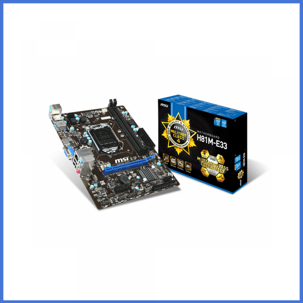 MSI H81M-E33 Intel Motherboard Daffodil Computers