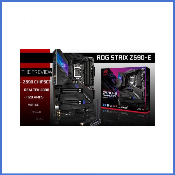 Asus ROG Strix Z590-E Gaming Wi-Fi Motherboard Daffodil