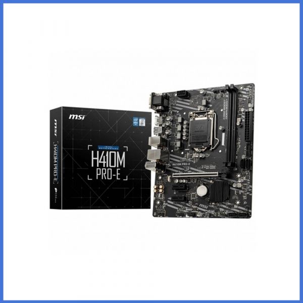 MSI H410M PRO-E Intel 10th Gen Micro-ATX Motherboard Daffodil - Main Image