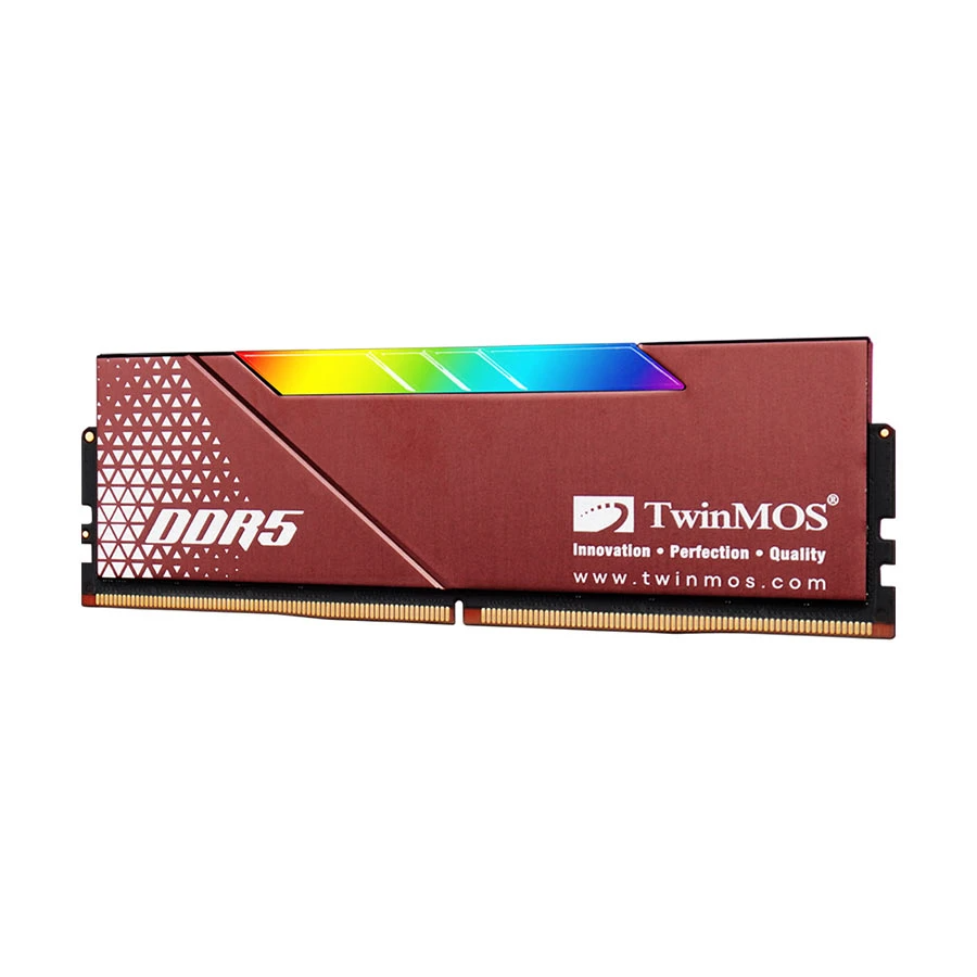 TwinMOS VOLTX RGB 16GB DDR5 6000MHz Red Heatsink Desktop RAM #TMD516GB6000URGB36 (Warranty:Life Time)