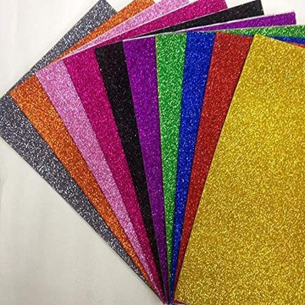 Glitter  paper A-4 Multi color