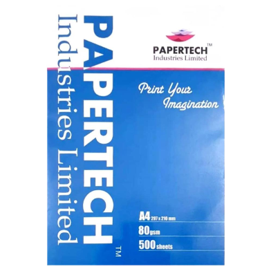 Papertech Offset Paper, A4, 80 GSM (Pack of 500 Sheets) original