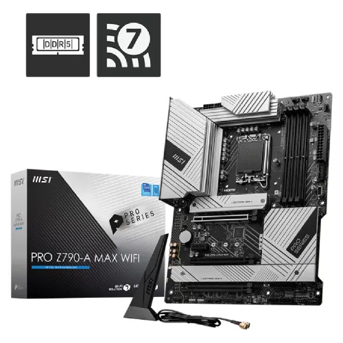 MSI PRO Z790-A MAX WIFI MAINBOARD LGA 1700 SOCKET, DDR5 MEMORY UPTO 7800 + OC
