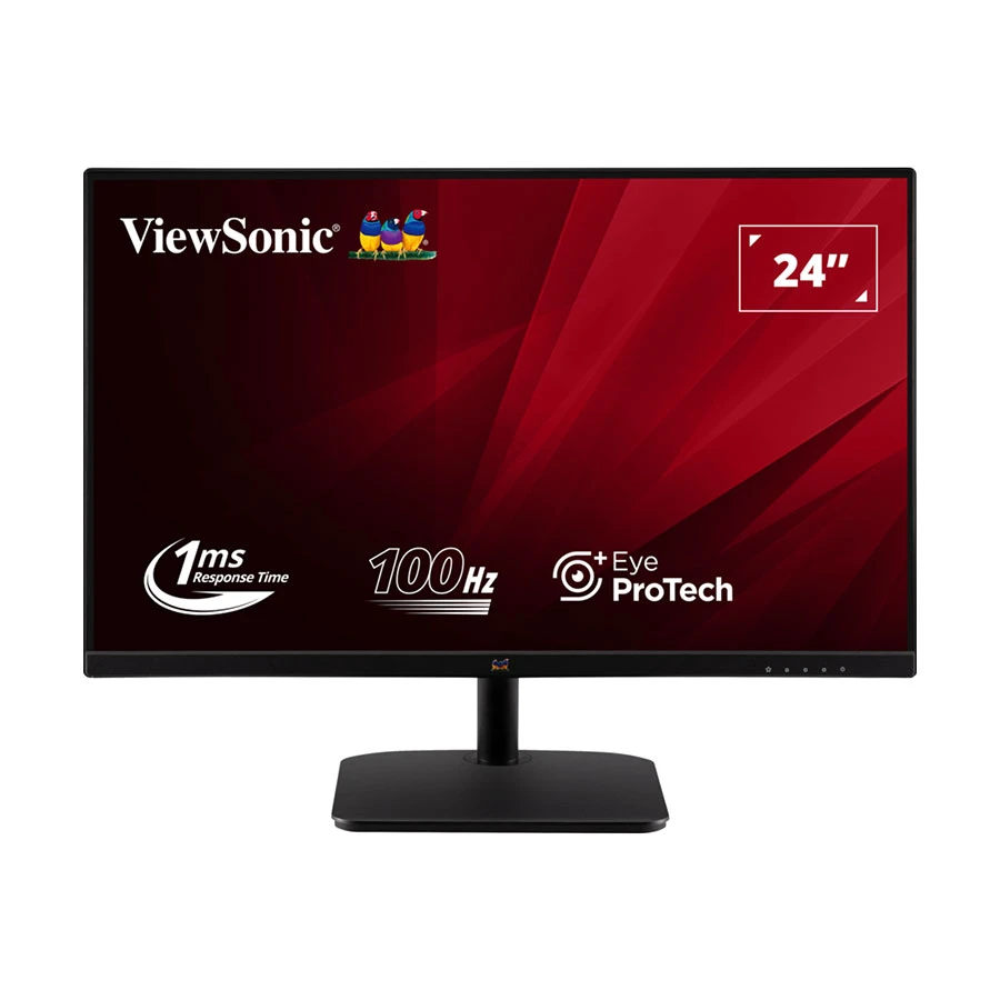 VIEWSONIC MONITOR VA2432-MHD 23.8 INCH 3-SIDE BORDERLESS LCD MONITOR IPS 1920x1080, VGA, HDMI, DP, 100Hz