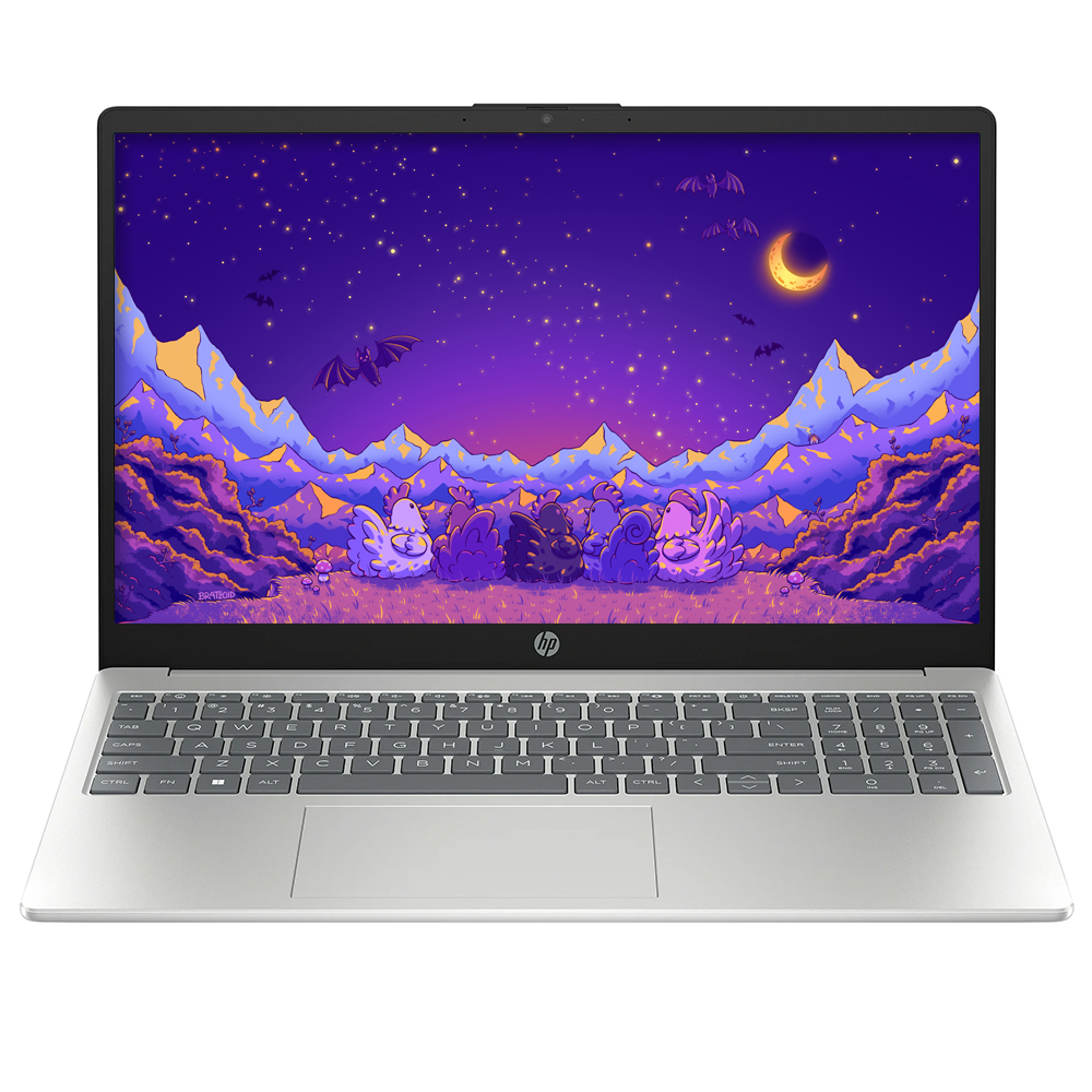 HP 15-FD0095WM INTEL CORE I5-12TH GEN-1235U-RAM 16GB DDR4,SSD 512GB, 15.6''FHD,BT,WC,WIFI,SILVER,WIN-11,SILVER-02YEAR(BATTERY+ADAPTER01YEAR)