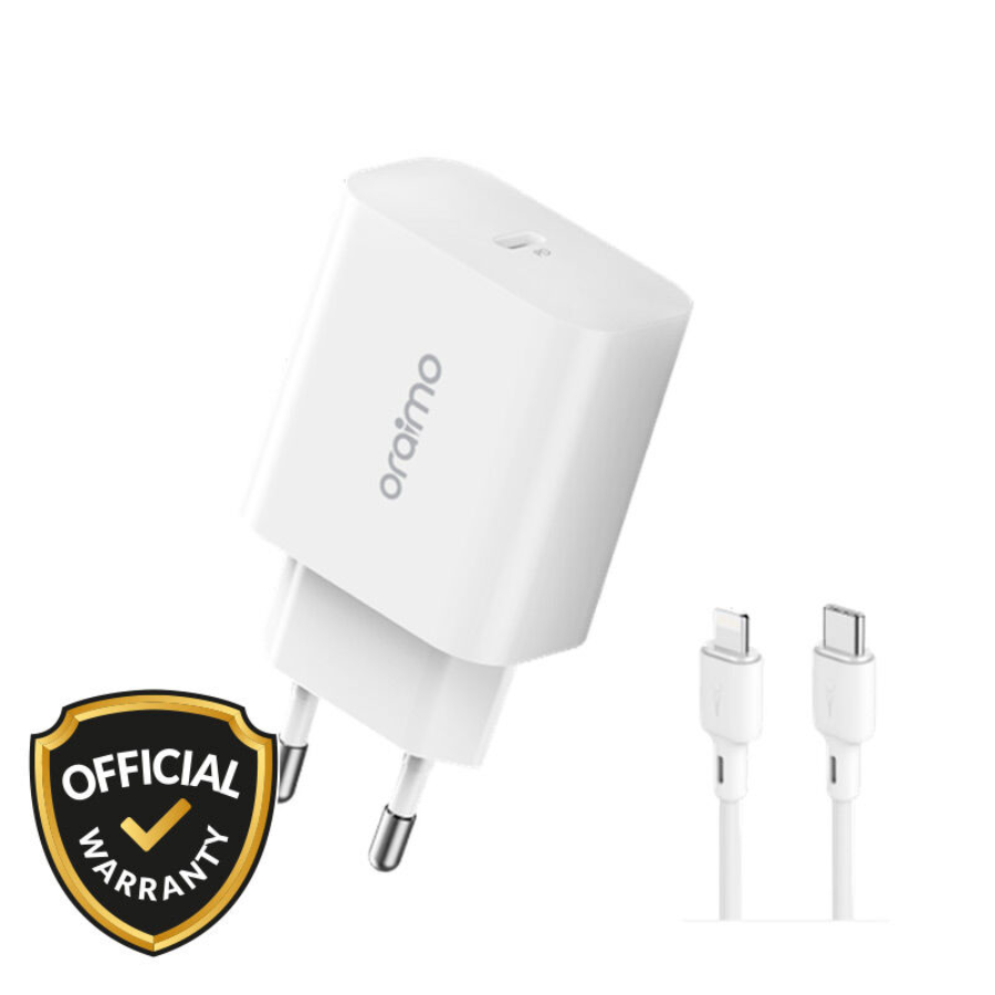 Oraimo PowerCube 20 20W OCW-E106S+CC54 Charger Adapter with Type-C Cable