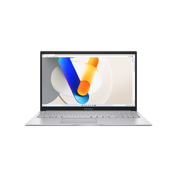 ASUS VIVOBOOK 15-X1504ZA-COOL SILVER,NJ391,INTEL CORE I5-12TH GEN-1235U- UP TO 4.5GHZ,10MB,RAM 16GB DDR4 (8GB ON BD)SSD 512GB,15.6''FHD,84%SCREEN TO BODY,16:9,250NITS,FP,CHICLET K/B,WC,HDMI,WIFI,BT,WC,FREE DOS-02YEAR(BATTERY+ADAPTER-01YEAR)