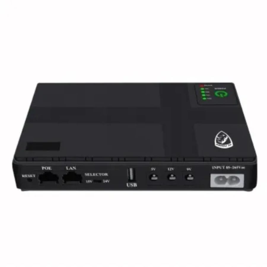 PC POWER MINI UPS PCMU1018 5V+9V+12V+USB PORT & POE (8800mAH) 18W # PCMU1018