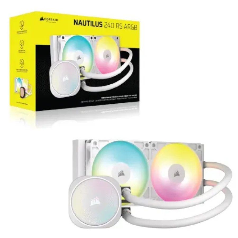 CORSAIR NAUTILUS 240 RS ARGB LIQUID CPU COOLER WHITE