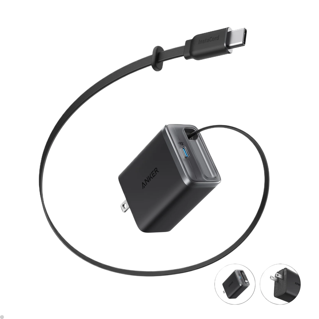 Anker Nano Charger (35W, Built-In Retractable USB-C Cable) COMPACT & DURABLE FAST CHARGER