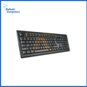 A4 Tech Krs-85 Usb Fn Multimedia Keyboard Comfort Roundedge Keycap With Bangla